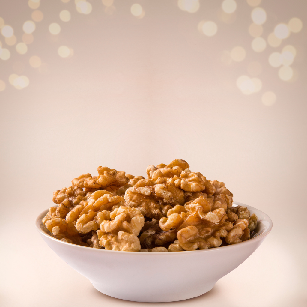 Walnut kernel selected